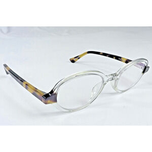 Zenni Optical Clear Oval Tortoise Arms 4452023 Full Rim Eyeglasses Frames Only